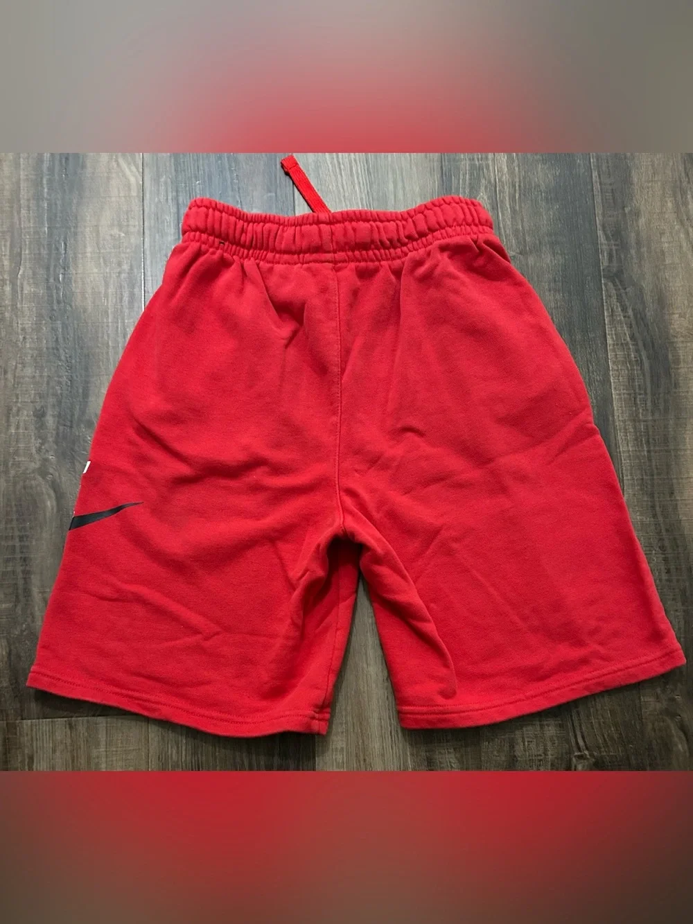 Nike Youth Shorts 2 pair Red /royal Blue Athletic Fleece Swoosh Logo Size XL